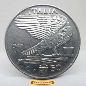 1940-R Italy 50 Centesimi - #C46416NQ - Picture 1 of 2