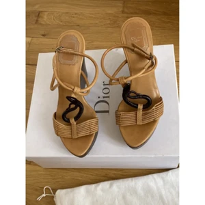 Christian Dior Samourai Wedge Shoes Beige Size 10.5 US 40.5 EUR New in Box - Imagen 1 de 1
