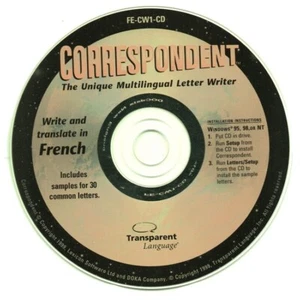 Correspondent - Write and Translate in French PC-CD Windows - NEW CD in SLEEVE - Picture 1 of 3