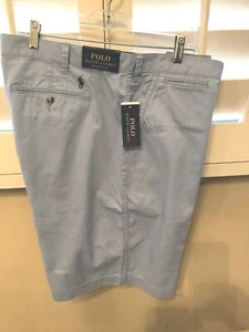 NEW RALPH LAUREN POLO CHINO SHORTS LIGHT ESTATE BLUE 10" RELAXED FIT PONY 42 - Picture 1 of 3