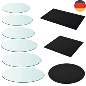 Glasplatte rund Glas Tisch Facette Sicherheitsglas Tischplatte Kaminplatte DE - Bild 1 von 24