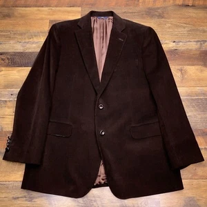 Brooks Brothers Corduroy Blazer Madison 43R Brown Madison Fit 346  - Picture 1 of 17