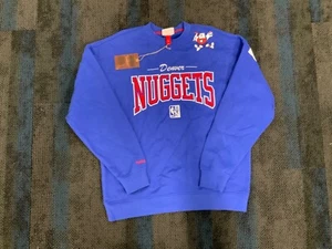 NEW MITCHELL AND NESS CREWNECK DENVER NUGGETS LARGE - Picture 1 of 3