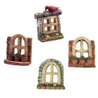  4 Pcs Synthetic Resin Micro Landscape Ornament Mini Containers Doll House