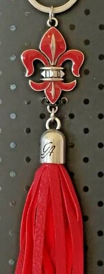 GRACE ADELE ESCARLATA BOLEYN FLOR DE LIS CLIP LLAVERO BOLSO ACCESORIO Foto 1 de 3