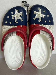 Crocs Classic TEXAS FLAG USA Colors Unisex CLOGS Size Mens 6 Womens 8 New In Bag - Picture 1 of 8