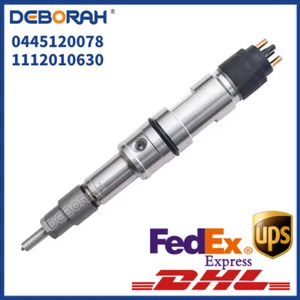 New Diesel Fuel Injector 0445120078 0 1112010630 For FAW J5 J6 Xichai 6DM - Foto 1 di 6