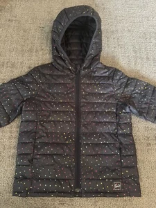 Gap Kids Size Small (6/7) 100% Recycled Lightweight Puffer Jacket Silver Star - Picture 1 of 13