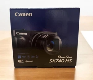Canon PowerShot SX740 HS Silver Compact Digital Camera Zoom Lens Box JPN - Picture 1 of 8
