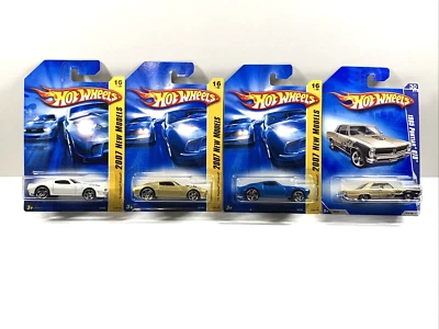 Mattel Hot Wheels Lot Of 4 Pontiac Toy Cars: 3 ‘70 Firebirds & 1965 GTO! Ages 3+ - Image 1 of 4