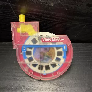 VTG Tyco VIEWMASTER 3D Viewer Yellow Push Button Red Blue Clear USA Made 1 Slide - Picture 1 of 6