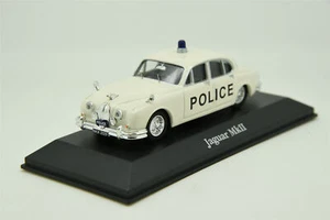 ATLAS 1:43 Jaguar MK2 Metal Blanco Coche de la Policía Británica Modelo Diecast Juguete - Imagen 1 de 8