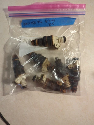 BMW 325 528E 1987-1988 JUEGO DE INYECTORES DE COMBUSTIBLE 2,7 6 CILINDROS 0280150716 Foto 1 de 3