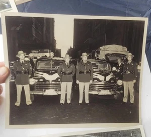 Daytona Beach Florida Highway Patrol Offiziere und Autos New York Parade 1947 - Bild 1 von 2