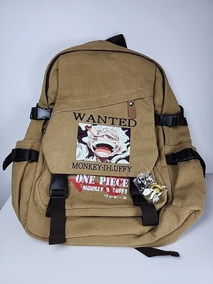 Nuevo bolso y llavero mochila de lona de anime Luffy  Foto 1 de 4