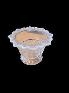 Vintage Oval Clear White Opalescent Northwood ??? Bowl 5" X 4.75" X 4" - Picture 1 of 5