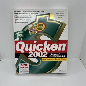 Intuit Quicken 2002 Home & Business For Windows 95/98/2000/Me/XP NEW - Picture 1 of 5