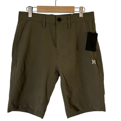 Pantalones Cortos Hurley Para Hombre Híbridos Todo Terreno Verde Oscuro Exterior 28 Nuevos Foto 1 de 4