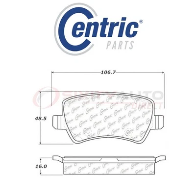 Centric C-TEK Ceramic Disc Brake Pads for 2012-2015 Land Rover Range Rover bo — 第 1/4 张图片