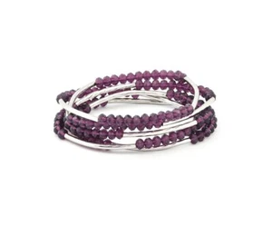 Chrysalis Nomad Purple Individuality Elasticated Wrap Bracelet - Picture 1 of 1