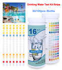 16 in 1 Drinking Water Test Kit Strips, 100 cnt. Home Water Quality Test for Tap