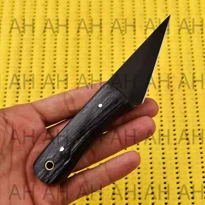 Handmade D2 Steel Blade, Wood Handle Kiridashi Knife, Survival Knife +sheath2415 - Image 1 of 4