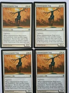 MAGIC THE GATHERING : 4x Glimmerpoint Stag ... Conspiracy ... Unc ... NM- - Picture 1 of 1