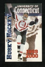 Connecticut Huskies--1999-00 Hockey Pocket Schedule--First Union