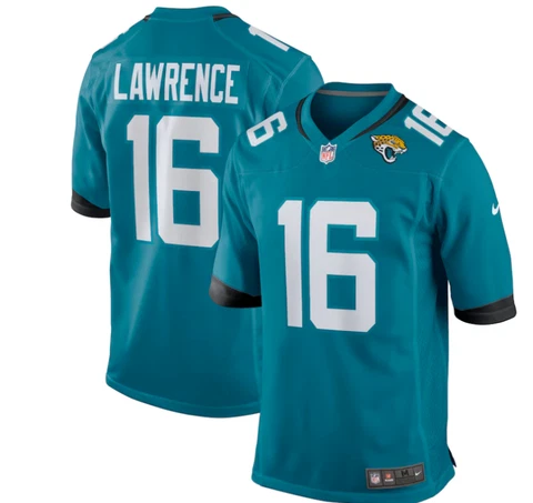 Men's "Trevor Lawrence" #16 "Jacksonville Jaguars" Stitched Jersey Cover
