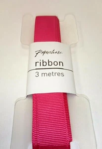 3m AZALEE ROSA RIPSBAND 16mm breit Paperchase Basteln Borte Verpackung - Bild 1 von 1