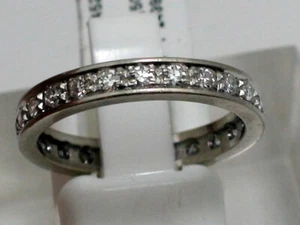 BRILLANT MEMORY RING IN 750/000 WEISSGOLD MASSIV 0,48CT LUXUS PUR GR:54 T1031 - Bild 1 von 4