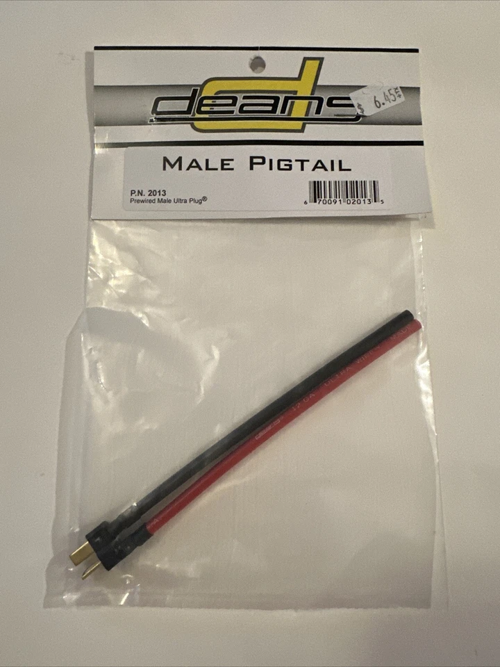 Ultra Male Pigtail (1) Battery Connector Deans WSD2013 - Image 1 of 1
