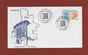 FDC 1988 - Valencia ( Drôme ) - the House Of Heads ( Ref. 5702) - Picture 1 of 2