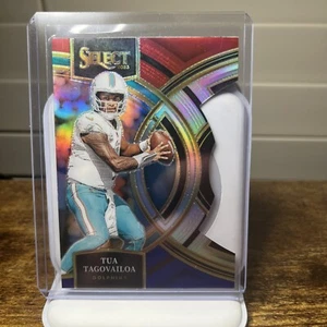 2023 Select Football Tua Tagovailoa Red & Blue Die Cut Prizm Dolphins Premier - Picture 1 of 2