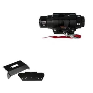 Viper 6000lbs V3 Winch Black With Mount For Honda Foreman Rubicon 500 2005-2006 - Picture 1 of 3