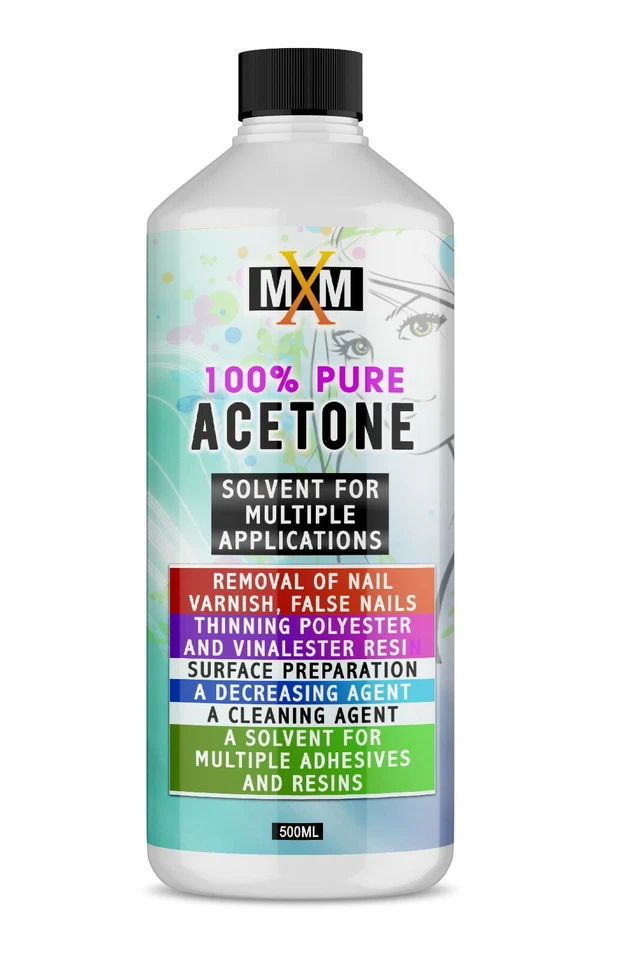 100%  Professional Acetone Acrylic False Nail Remover Gel Polish Remover 500ML - Image 1 of 1