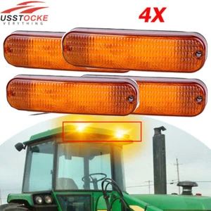 4X LED Amber Flashing Cab AR60250 Light For John Deere 4030 4230 4430 4630 4040 - Picture 1 of 8