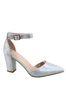 Women's Classic Pointed Toe Buckle Ankle Strap Chunky Heel Sandal Shoes 5 - 10 - Picture 1 of 64