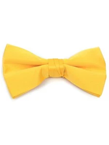 Young Boy's Pre-tied Clip On Bow Tie - Formal Tuxedo Solid Color - Picture 1 of 39