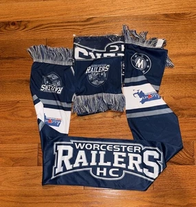 Worcester Railers Hockey Club ECHL lot of 3 scarves - Picture 1 of 1