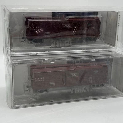 Broadway Limited Imports 2685 HO K7 Stock Car paquete de 4 (falta 1) CB&Q Burlington Foto 1 de 4