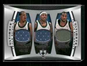 2007-08 Ultimate Collection Al Jefferson McCants Foye Triple Materials #/50 - Picture 1 of 2