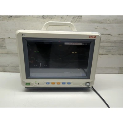 Colin A6 patient monitor SpO2 NIBP ECG EKG PRINTER ETCO2 CO2 MAINSTREAM - Image 1 of 4