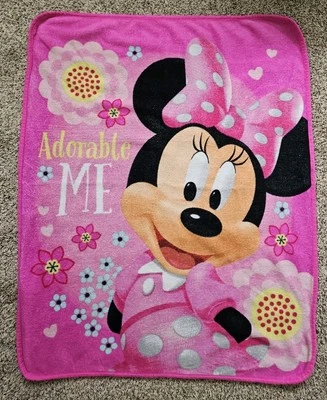 Manta rosa suave polar Adorable Me de Disney Minnie Mouse  Foto 1 de 4