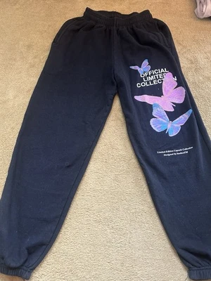Joggers Bohoo Colección Oficial Mariposa Negros Talla S Reino Unido 6/8 Foto 1 de 4