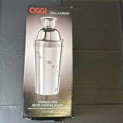 Mezclador de bebidas coctelera de acero inoxidable Oggi 15 Dial-a-Drink receta 23 oz Foto 1 de 4