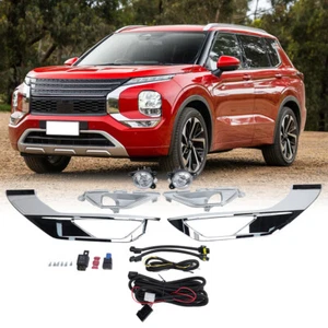 LED Bumper Fog Lights Driving Lamps w/ Switch For Mitsubishi Outlander 2022-2024 - Picture 1 of 12
