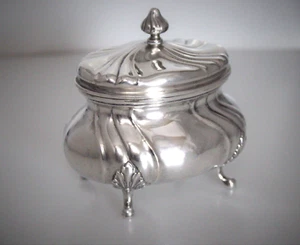 Schöne 800 Silber Zuckerdose auf Füßchen 961/3 - Picture 1 of 10