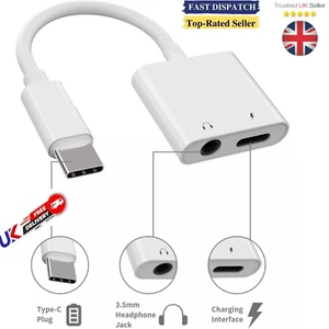 Adaptador de auriculares conector de audio auxiliar USB tipo C a 3,5 mm divisor de carga iPhone 15 - Imagen 1 de 13