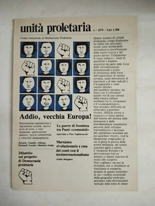 1979 02/03 UNITà PROLETARIA FEBBRAIO/MARZO 1979 N.1 ANNO V DEMOCRAZIA PROLETARIA - Picture 1 of 2